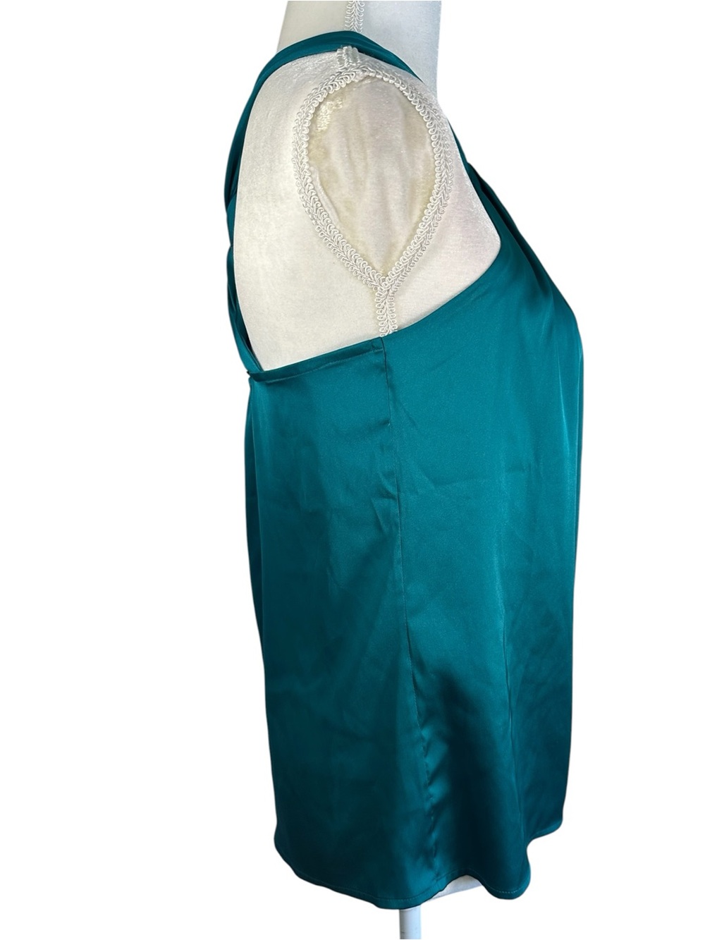 Ann Taylor Teal Halter Dressy Top- Size 6 - Picture 3 of 6